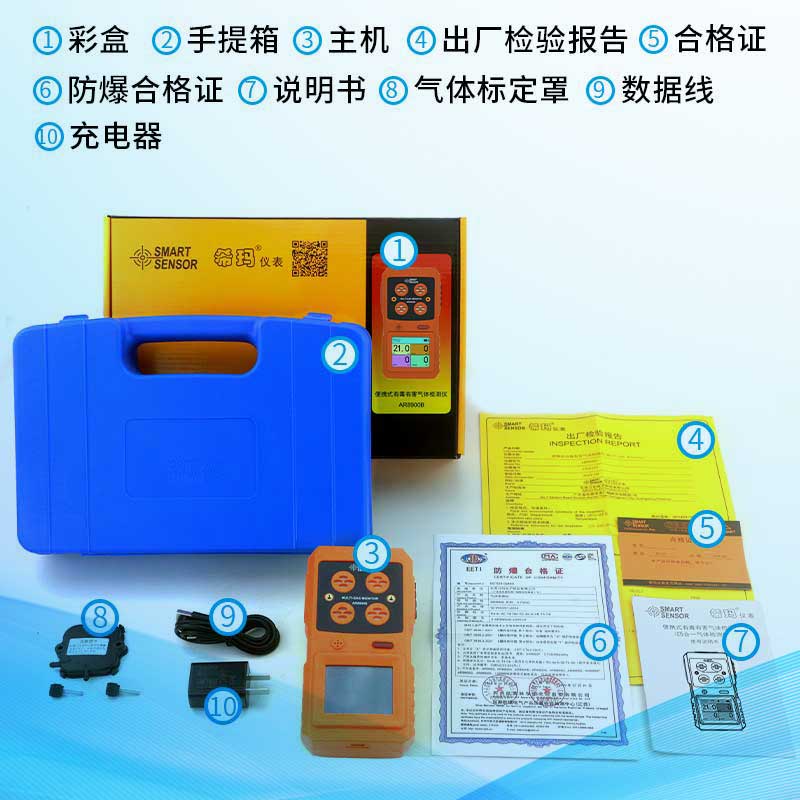 AR8900B四合一气体检测仪