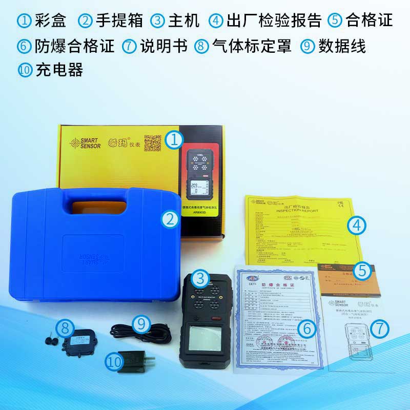 AR8900D便携式四合一气体检测仪